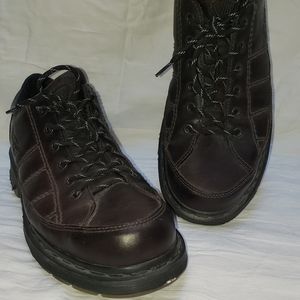 Dr. Martins brown leather shoes